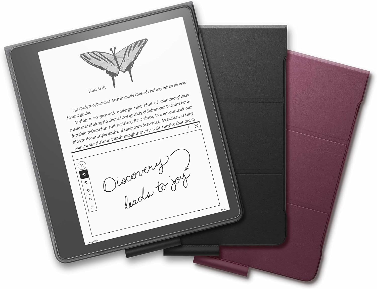 Originální pouzdro se stojánkem z pravé kůže Amazon Kindle Scribe
