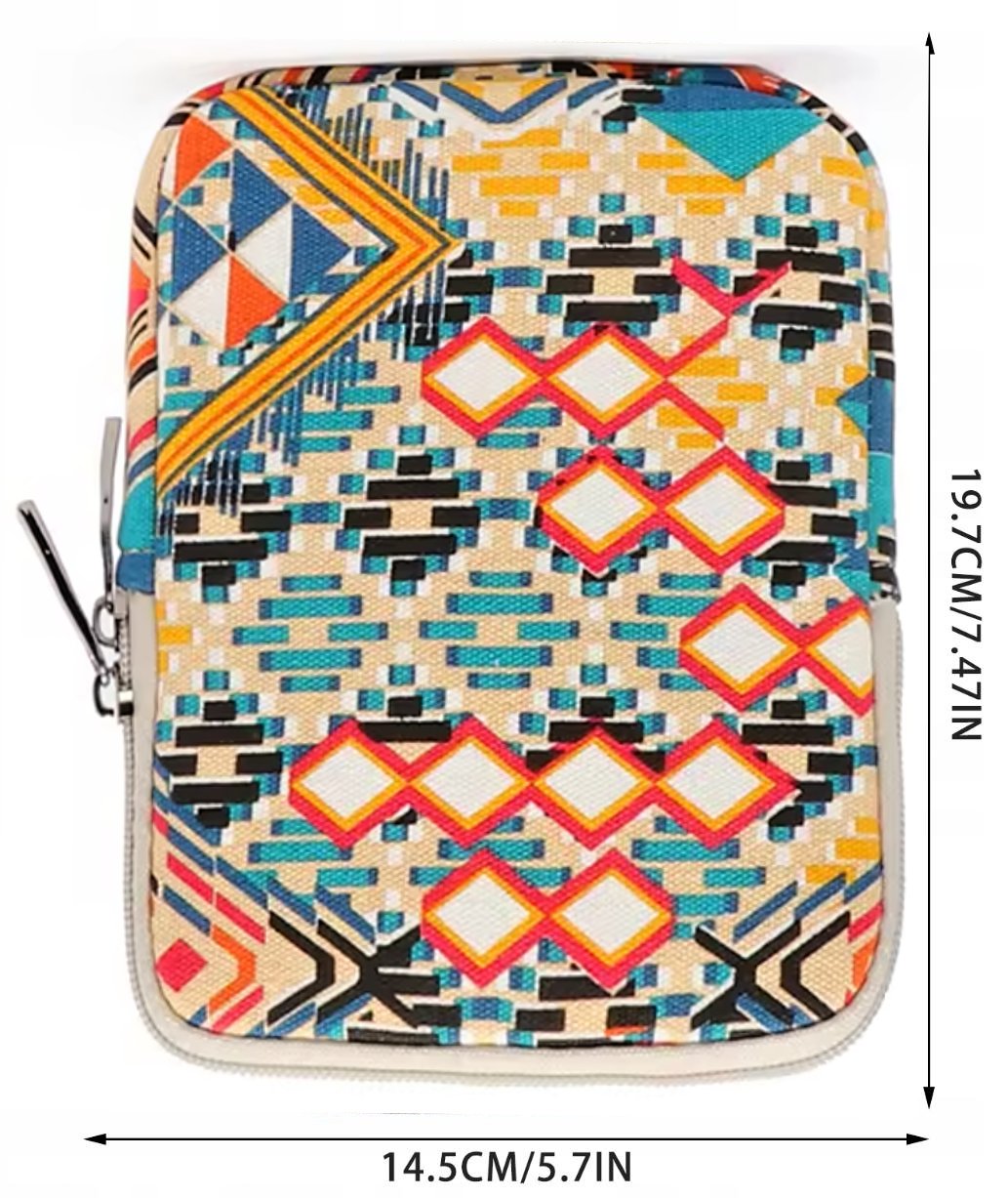 Obal ARMORI Zipper Z079 Geometric - textilní pouzdro univerzální