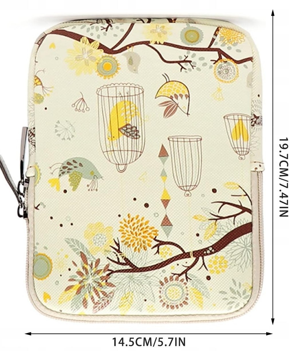 Obal ARMORI Zipper Z076 Yellow Birds - textilní pouzdro univerzální